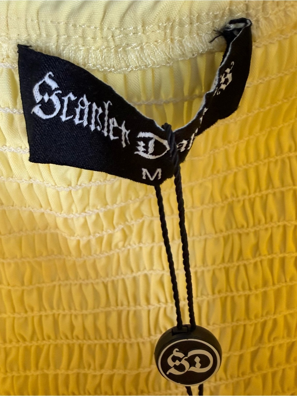 Scarlet Darkness Renaissance Maxi Yellow Dress Corset Dress Size M NWT - Picture 8 of 11
